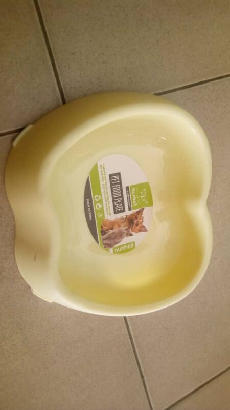 Pet Food Plate -Plastic Bowl