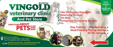 Pet Shop Naija-Vingold Veterinary Services Abuja