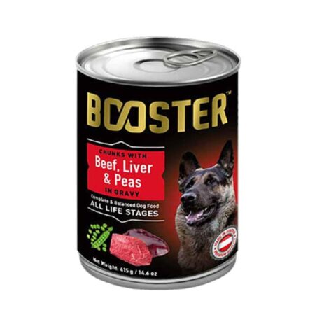 Booster Chunks With Beef, Liver & Peas - Can Food