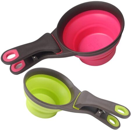 Pet Food Scoop Silicone Measuring Cup