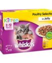 Whiskas Kitten Poultry Selection Wet Pouch (12x100g)