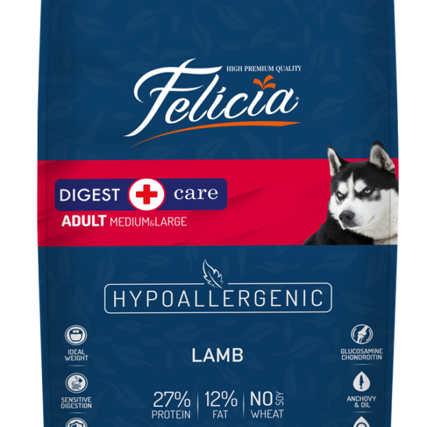 Felicia Adult Medium & Large Dog food (Lamb) 15Kg