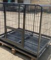 Curved edge heavy metal cage with tyre (110*72*85cm)