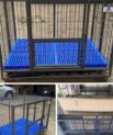 Collapsible heavy metal cage with tyre(95*70*75cm)