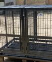 Collapsible heavy metal cage with dermacation n tyre(110*79*78cm)