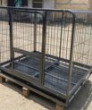 Curved heavy metal cage with tyre 125*95*105cm