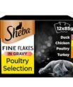 Sheba Fine Flakes Poultry Selection (12*85g in Gravy)