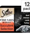 Sheba Fine Flakes Succulent Selection (12*85g in Gravy)