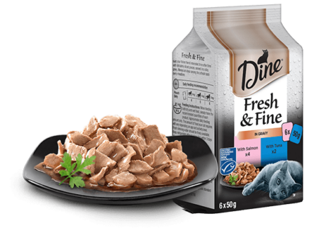 Sheba Fresh and Fine in Gravy (6 x 50g) (Tuna and Salmon)