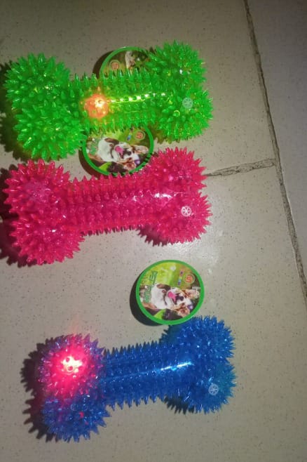 Squeaky Bone Shape Dog Toy